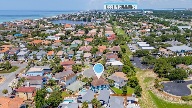 102 Terra Cotta Way, Destin, FL 32541 - aerial view of residential area with a large body of water