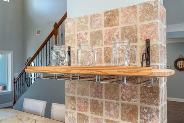 102 Terra Cotta Way, Destin, FL 32541 - stairway with baseboards and wood finished floors