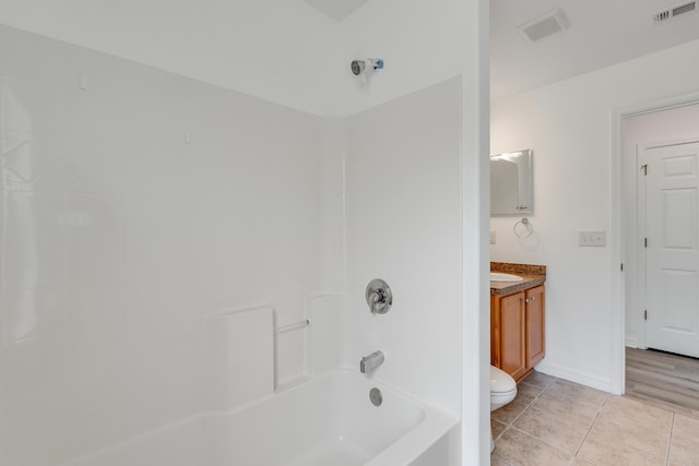 48 S Pleasant Dr, Defuniak Springs, FL 32435 - full bath with vanity, tile patterned flooring, and shower / washtub combination