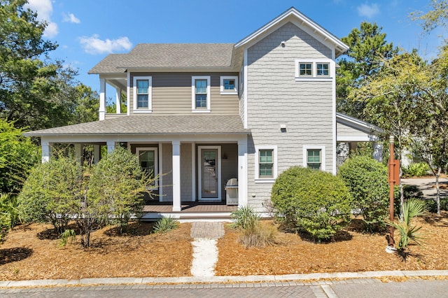 9 W Salt Box Ln, Watersound, FL 32461 - view of front of property featuring a porch and a shingled roof