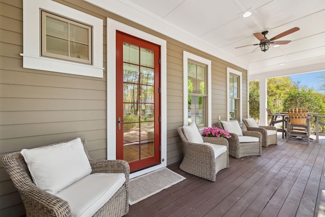 9 W Salt Box Ln, Watersound, FL 32461 - porch with ceiling fan