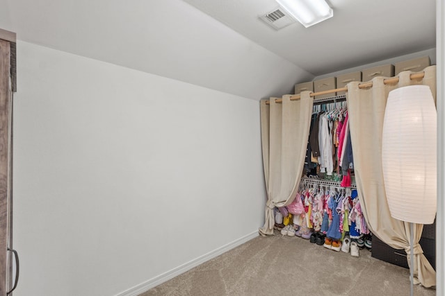 3228 Mcmillan Creek Dr, Milton, FL 32583 - spacious closet with lofted ceiling and carpet flooring
