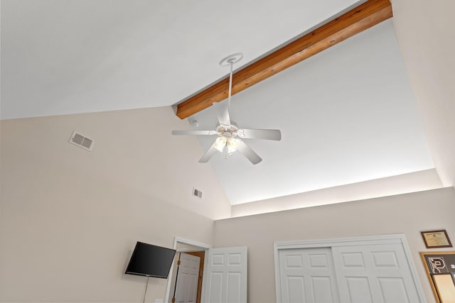 3228 Mcmillan Creek Dr, Milton, FL 32583 - detailed view of a ceiling fan and beam ceiling