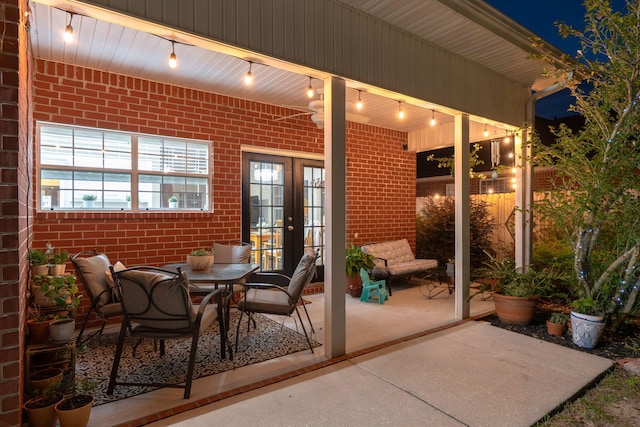 3228 Mcmillan Creek Dr, Milton, FL 32583 - view of patio featuring french doors