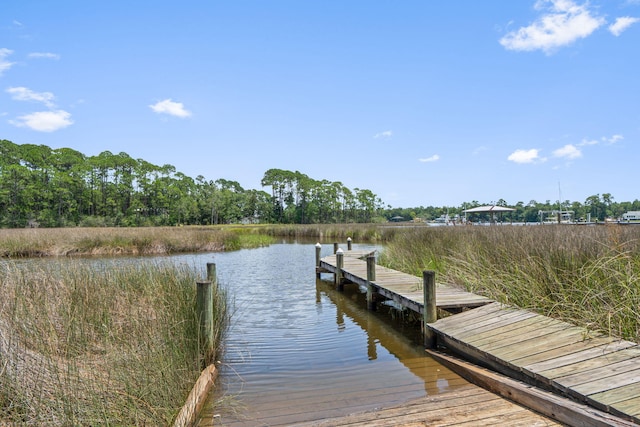 3228 Mcmillan Creek Dr, Milton, FL 32583 - dock area featuring a water view