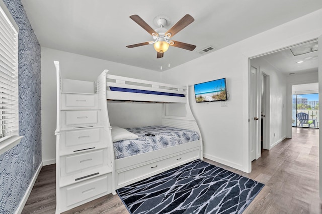115 Gulf Winds Ct Unit 2, Destin, FL 32541 - bedroom featuring wood finished floors and ceiling fan