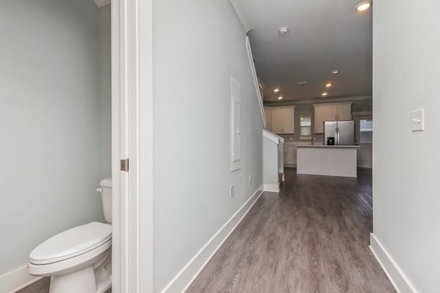 151 N Sand Palm Rd Unit 151, Freeport, FL 32439 - interior space featuring dark wood-type flooring and recessed lighting