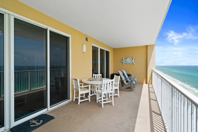 17643 Front Beach Rd Unit 1905, Panama City Beach, FL 32413 - balcony featuring view of water and beach