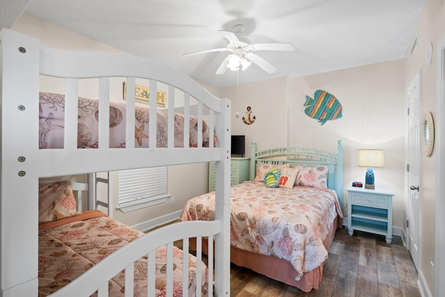17643 Front Beach Rd Unit 1905, Panama City Beach, FL 32413 - bedroom featuring hardwood / wood-style floors and ceiling fan