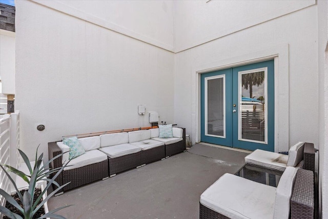 926 Whelk Ct Unit C, Fort Walton Beach, FL 32548 - view of patio featuring french doors and an outdoor hangout area