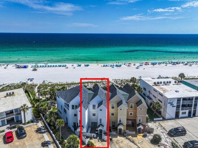 926 Whelk Ct Unit C, Fort Walton Beach, FL 32548 - aerial view of property's location with property parcel outlined and expansive coastline