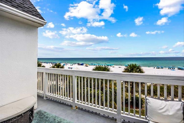 926 Whelk Ct Unit C, Fort Walton Beach, FL 32548 - balcony featuring view of water and beach