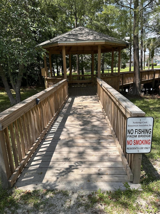 1174 Witshire Ct, Fort Walton Beach, FL 32547 - dock featuring a gazebo