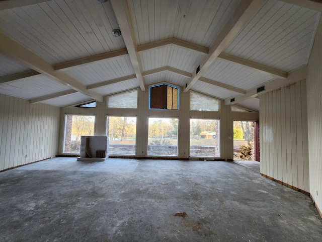 5131 Wiggins Lake Rd, Walnut Hill, FL 32568 - unfurnished living room with high vaulted ceiling