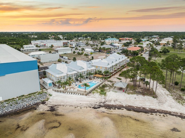 246 Dockside Dr, Port St Joe, FL 32456 - aerial view at dusk of view of pool