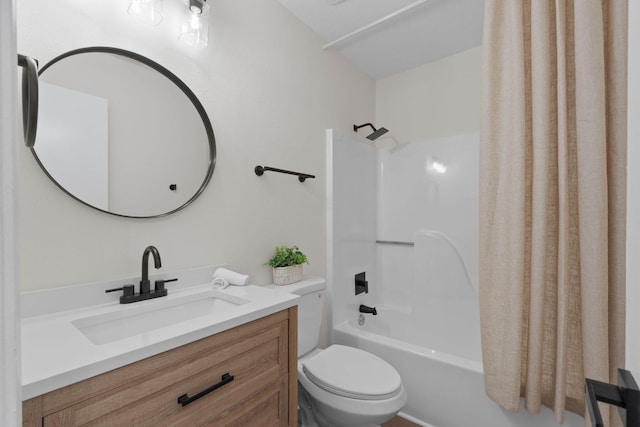 136 Oak Terrace Dr, Crestview, FL 32539 - bathroom with shower / bathtub combination with curtain and vanity
