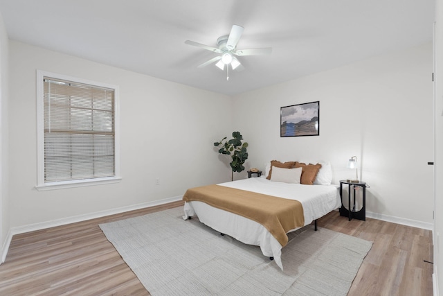 136 Oak Terrace Dr, Crestview, FL 32539 - bedroom featuring light wood-style floors and a ceiling fan