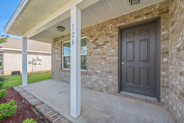 728 Widgeon Way, Crestview, FL 32539 - entrance to property featuring brick siding and covered porch