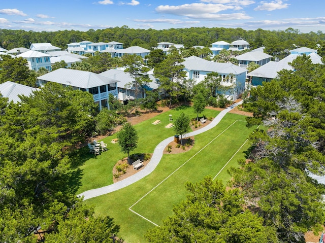 24 Barefoot Ln, Inlet Beach, FL 32461 - aerial view of a tree filled landscape