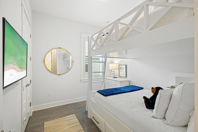 209 Milestone Dr Unit A, Inlet Beach, FL 32461 - bedroom featuring dark wood-type flooring and baseboards