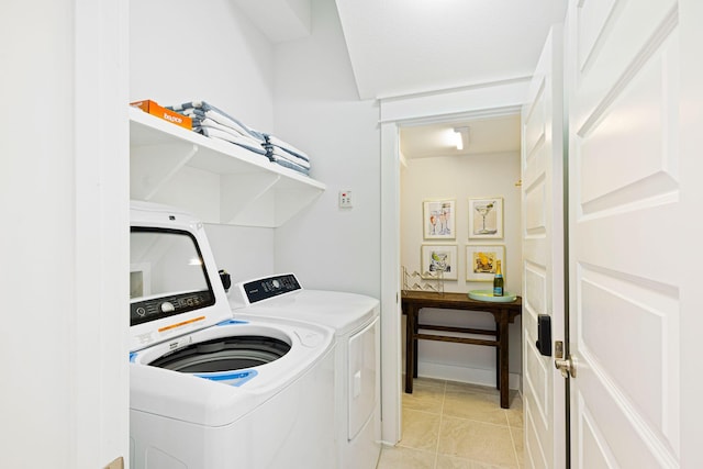209 Milestone Dr Unit A, Inlet Beach, FL 32461 - washroom with washing machine and dryer and light tile patterned floors