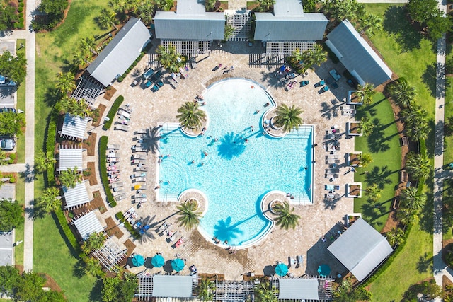 209 Milestone Dr Unit A, Inlet Beach, FL 32461 - drone / aerial view of a pool area