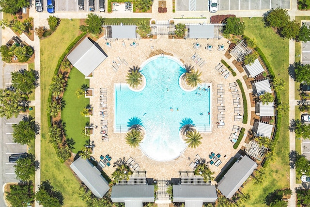 209 Milestone Dr Unit A, Inlet Beach, FL 32461 - bird's eye view of a pool