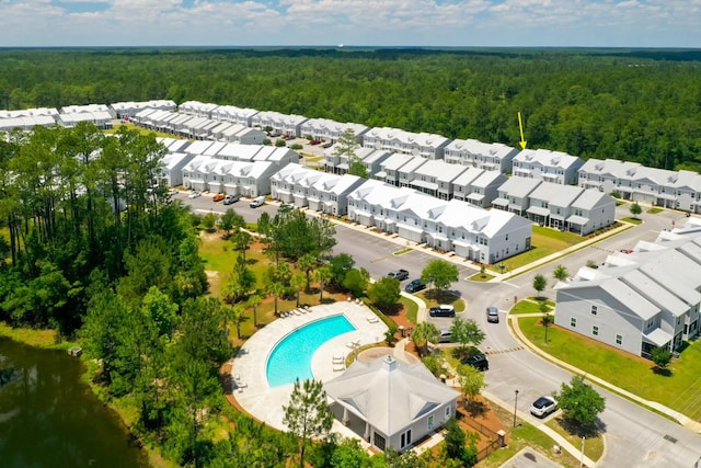 148 N Sand Palm Rd, Freeport, FL 32439 - bird's eye view of a forest and a pool