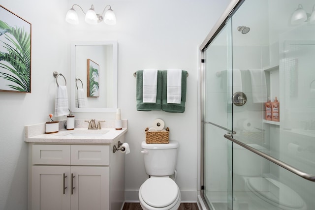 148 N Sand Palm Rd, Freeport, FL 32439 - bathroom with vanity and a stall shower