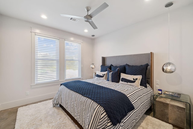 21 Scuttle Hole Rd, Santa Rosa Beach, FL 32459 - bedroom with recessed lighting and ceiling fan