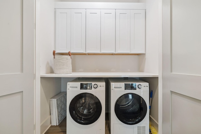 21 Scuttle Hole Rd, Santa Rosa Beach, FL 32459 - laundry area with washing machine and dryer and cabinet space