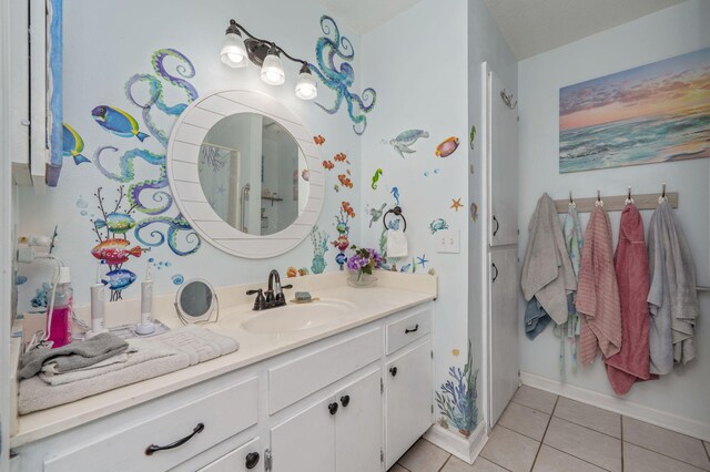 22 James Ave, Shalimar, FL 32579 - bathroom featuring vanity and tile patterned flooring
