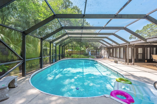 22 James Ave, Shalimar, FL 32579 - swimming pool featuring a patio and a lanai