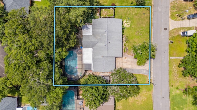 22 James Ave, Shalimar, FL 32579 - aerial view of property and surrounding area featuring property parcel outlined