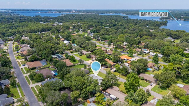 22 James Ave, Shalimar, FL 32579 - aerial view of residential area featuring a nearby body of water