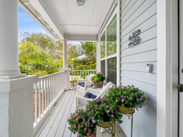 246 Seabreeze Ct, Inlet Beach, FL 32461 - view of wooden porch