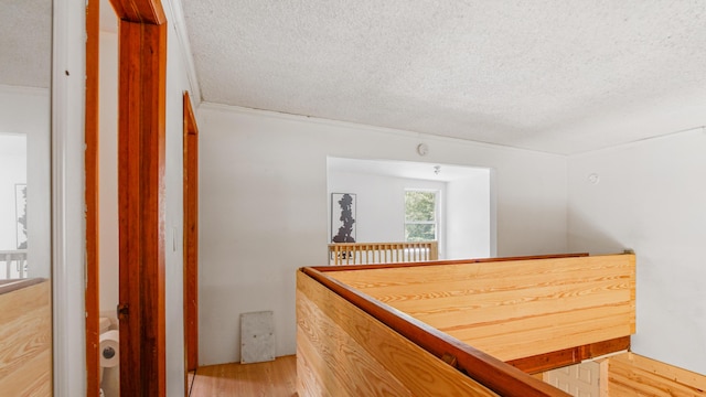 70 River Loop, Ponce De Leon, FL 32455 - hall featuring a textured ceiling and wood finished floors