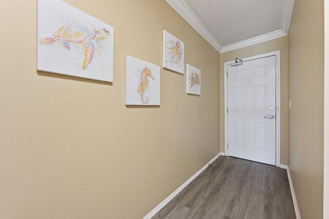 1700 Scenic Highway 98 Unit 101, Destin, FL 32541 - doorway to outside with crown molding and wood finished floors