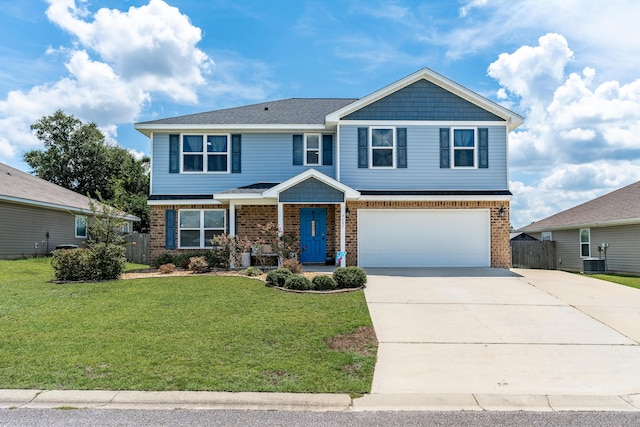 4605 Plover Dr, Crestview, FL 32539 - craftsman-style house with brick siding, an attached garage, and concrete driveway