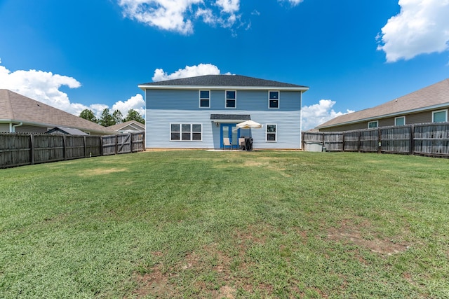 4605 Plover Dr, Crestview, FL 32539 - rear view of house with a fenced backyard