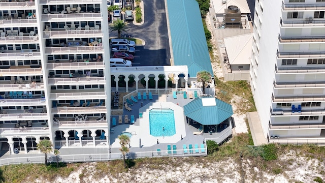 6415 Thomas Dr Unit 1205, Panama City Beach, FL 32408 - drone / aerial view of a pool