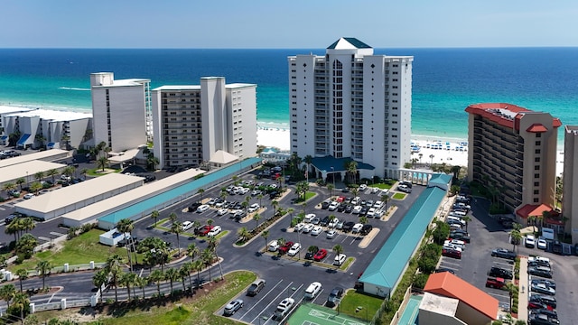 6415 Thomas Dr Unit 1205, Panama City Beach, FL 32408 - drone / aerial view of waterfront with a beach