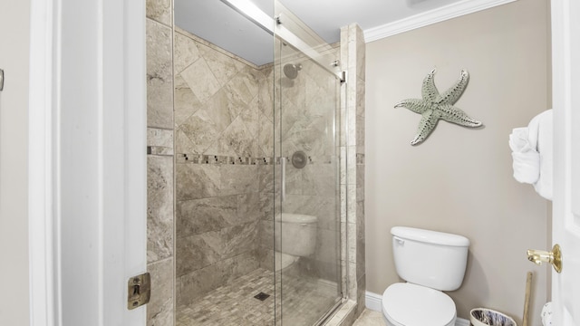 6415 Thomas Dr Unit 1205, Panama City Beach, FL 32408 - bathroom featuring toilet and a stall shower