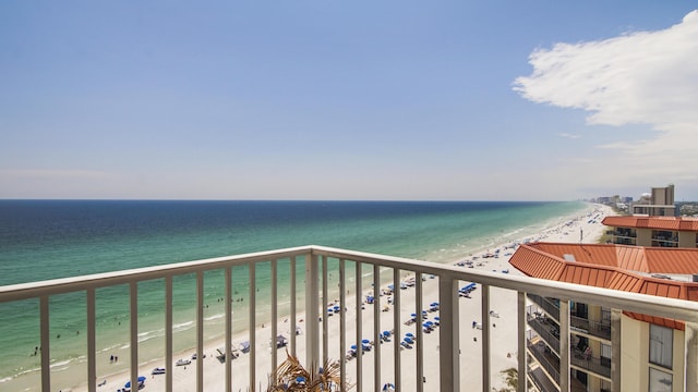 6415 Thomas Dr Unit 1205, Panama City Beach, FL 32408 - water view featuring nearby beach