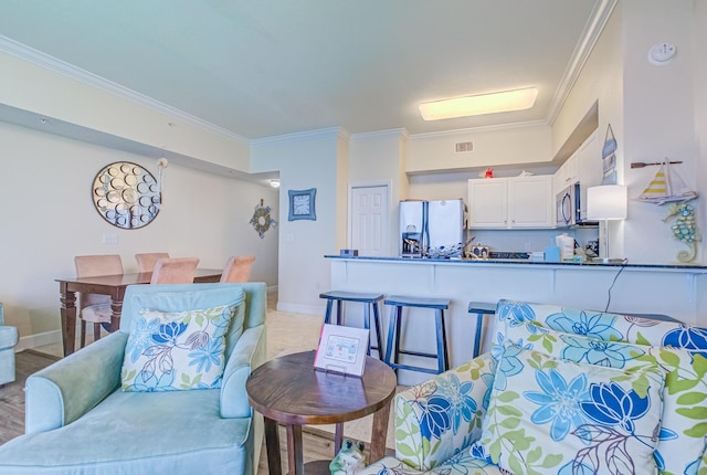 16819 Front Beach Rd Unit 2910, Panama City Beach, FL 32413 - living area with crown molding