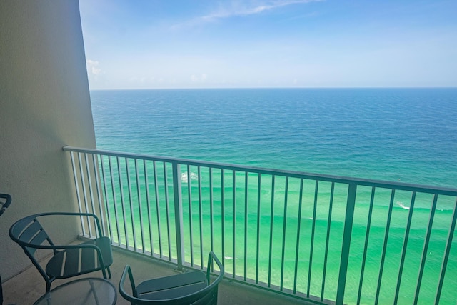 16819 Front Beach Rd Unit 2910, Panama City Beach, FL 32413 - balcony featuring a water view