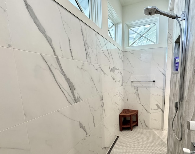 209 Dune Crest Ln, Panama City Beach, FL 32413 - bathroom with a marble finish shower
