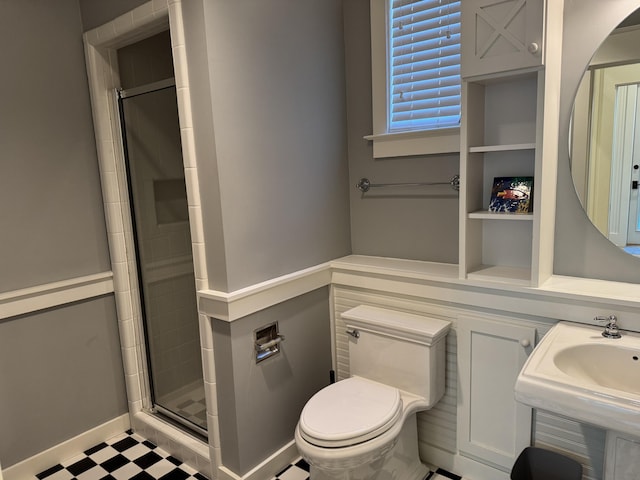 209 Dune Crest Ln, Panama City Beach, FL 32413 - bathroom featuring tile patterned floors and a shower stall