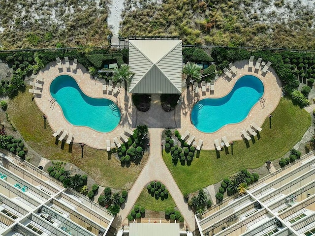 6323 Thomas Dr Unit 904B, Panama City Beach, FL 32408 - aerial view of a pool area