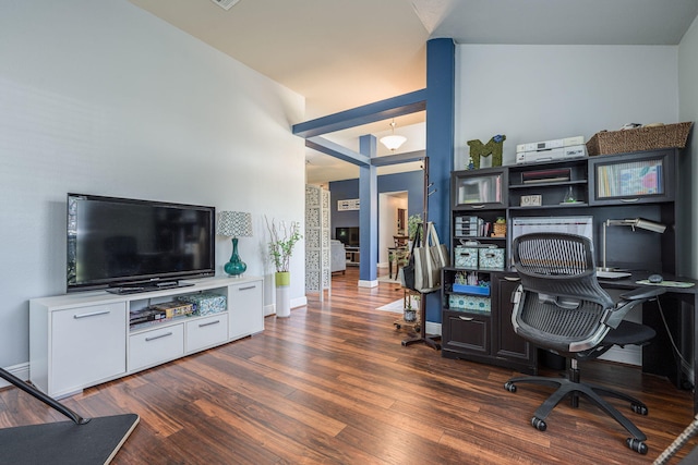 222 Raptor Dr, Crestview, FL 32536 - office featuring wood finished floors and baseboards